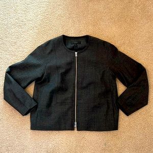 Never worn J. Crew lightweight wool zip shell outerwear